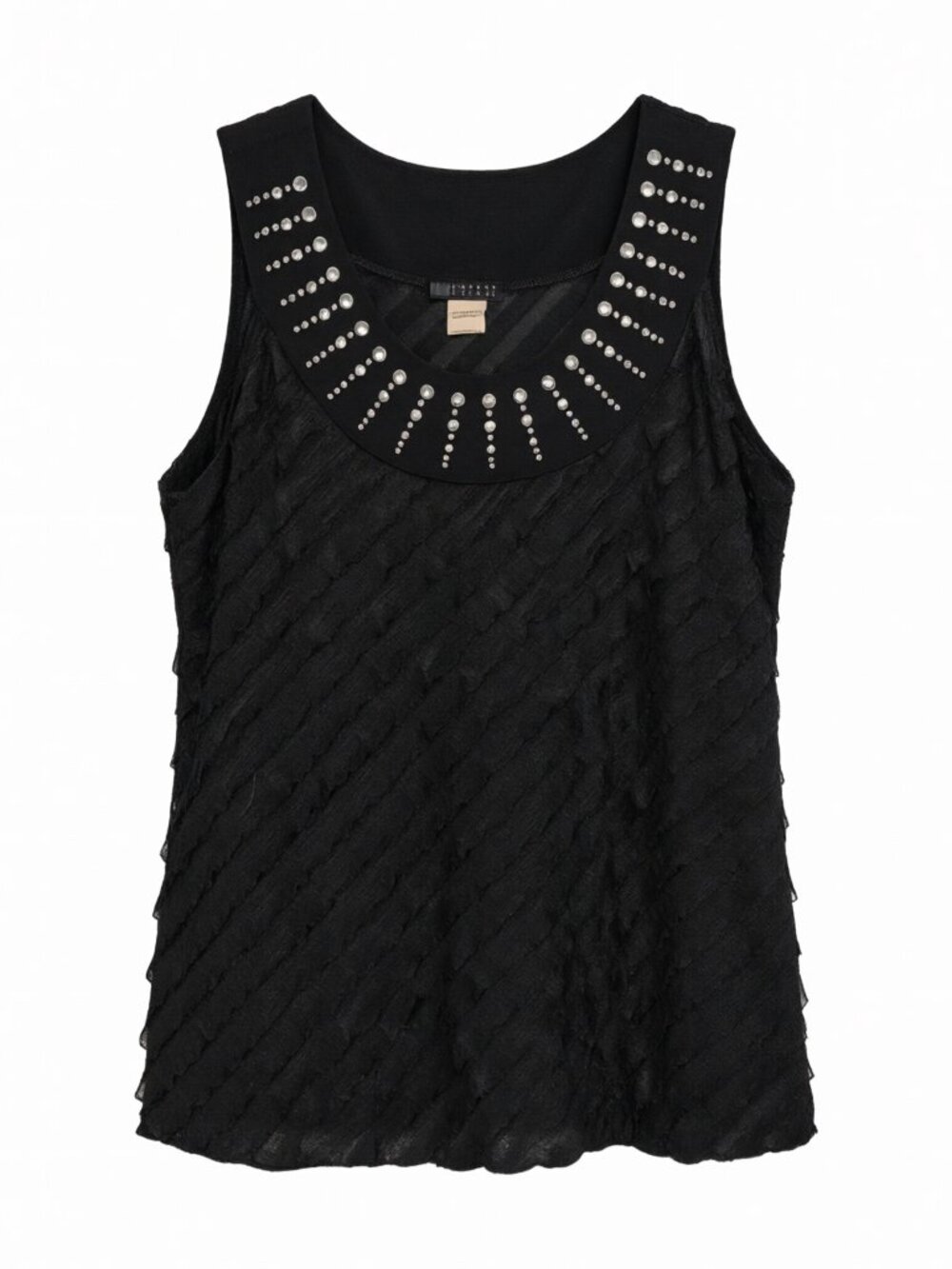 Carole Little Women's Sleeveless Embellished Top L